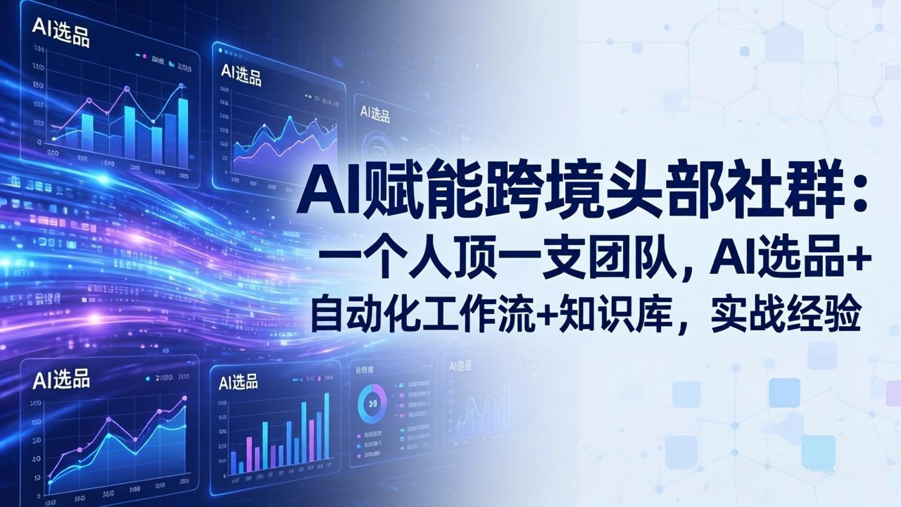（18164期）AI赋能跨境头部社群-更新4月23：一个人顶一支团队，AI选品+自动化工作流+知识库，实战经验-赛德副业库