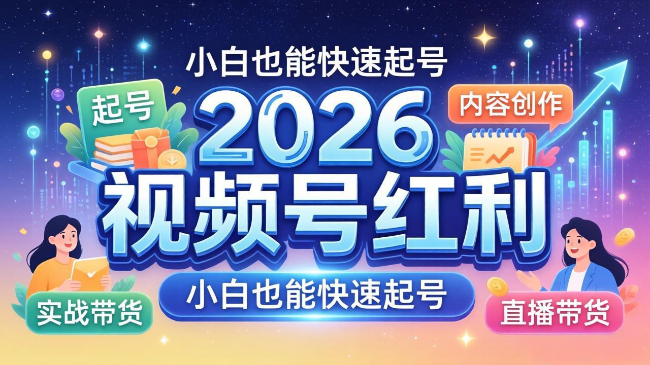 （18222期）2026视频号红利实战营，大佬亲授起号、内容、直播、IP、投流、私域、矩阵全套落地打法-赛德副业库