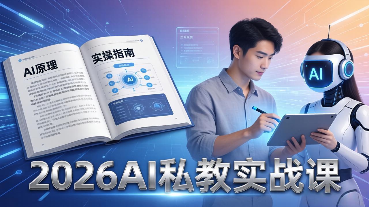 （17899期）2026AI私教实战课：从AI原理到全场景实操，零基础学会用AI提效+单人单干创业-赛德副业库