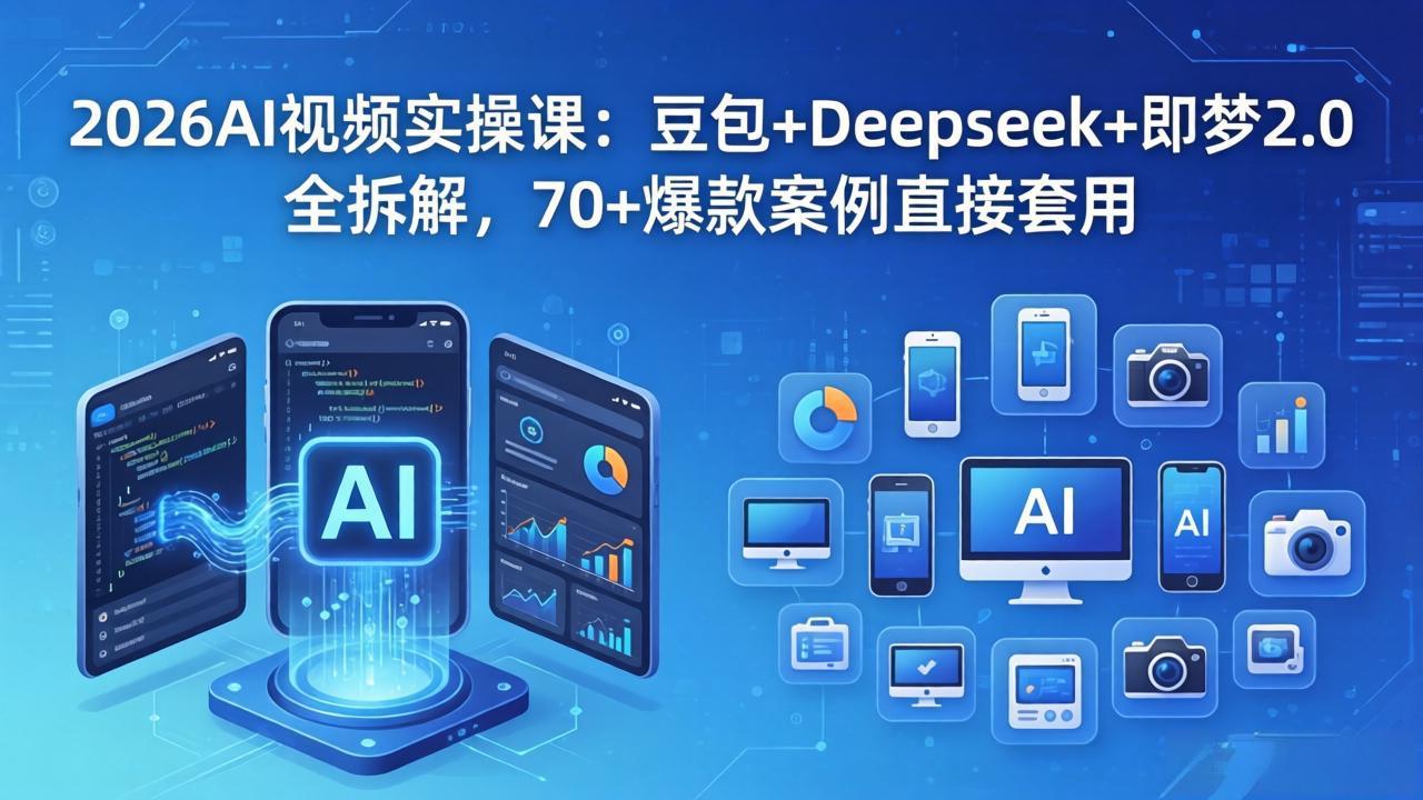 （18263期）2026AI视频实操课：豆包+Deepseek+即梦2.0全拆解，70+爆款案例直接套用-赛德副业库