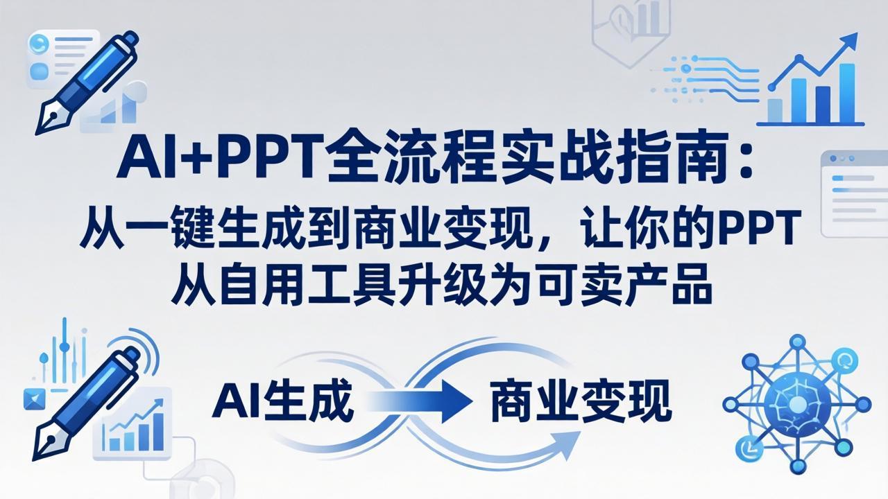 （18142期）AI+PPT全流程实战指南-更新4月21：从一键生成到商业变现，让你的PPT从自用工具升级为可卖产品-赛德副业库