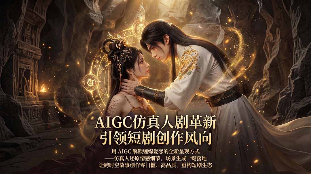 （18199期）AIGC 仿真人短剧创作革新，解锁仙侠爱恋全新呈现，一键出高质场景，零门槛打造爆款剧集-赛德副业库