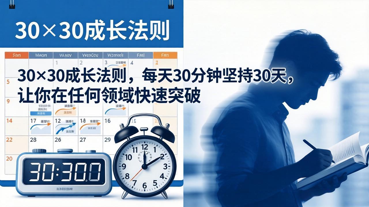 （18057期）付费文章：30×30成长法则，每天30分钟坚持30天，让你在任何领域快速突破-赛德副业库