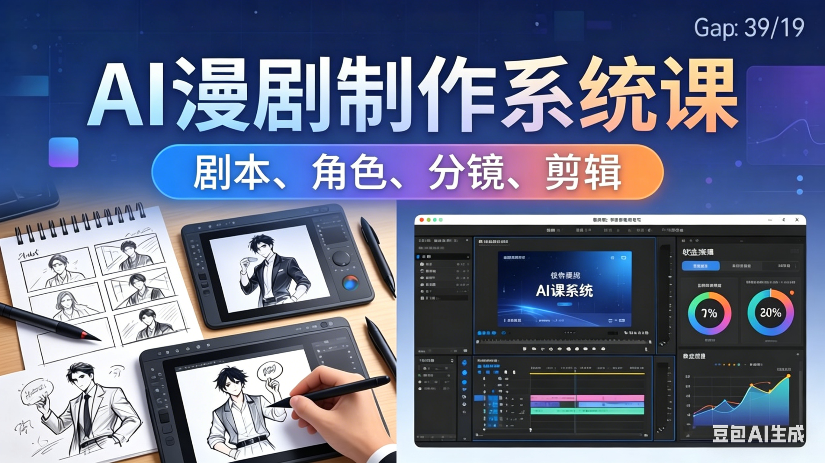 （18006期）AI漫剧制作系统课：0基础从0到1学会AI制作，掌握剧本、角色、分镜、剪辑全套技能，轻松做号变现-赛德副业库