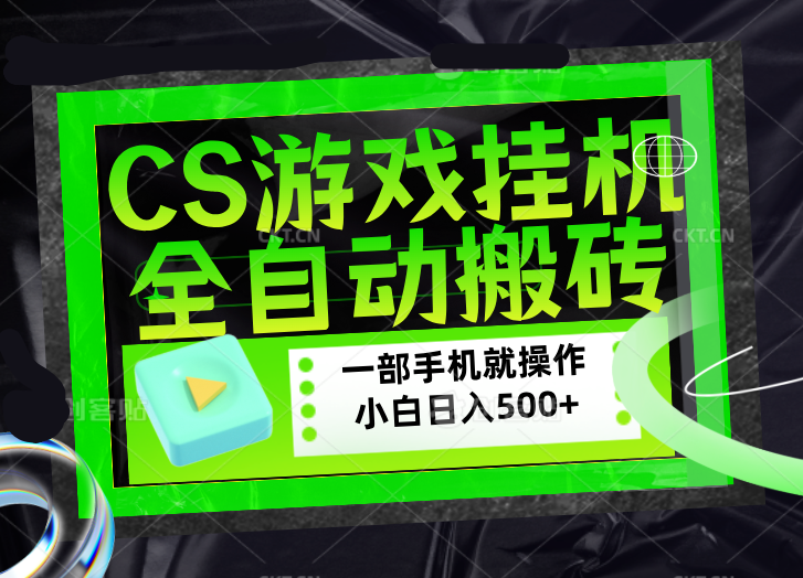 (17876期)CSGO游戏挂机捡漏搬砖,超稳定的项目,带领1000+小白实现日入500+,数据可视频验证-赛德副业库