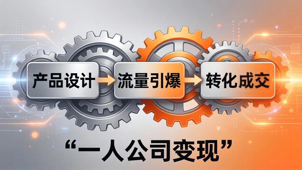 (17864期)一人公司变现全攻略:产品设计+流量引爆+转化成交,打造不受年龄限制的长期事业-赛德副业库