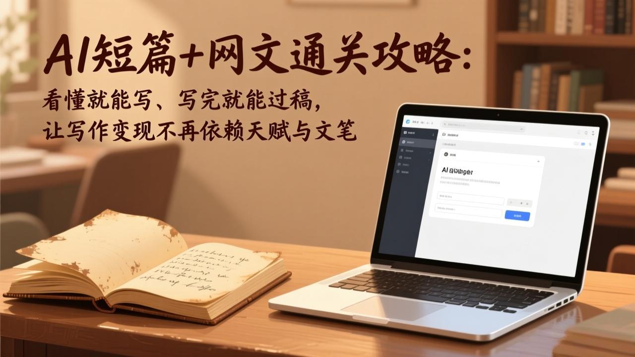 (18064期)AI短篇+网文通关攻略-更新4月:看懂就能写、写完就能过稿,让写作变现不再依赖天赋与文笔-赛德副业库