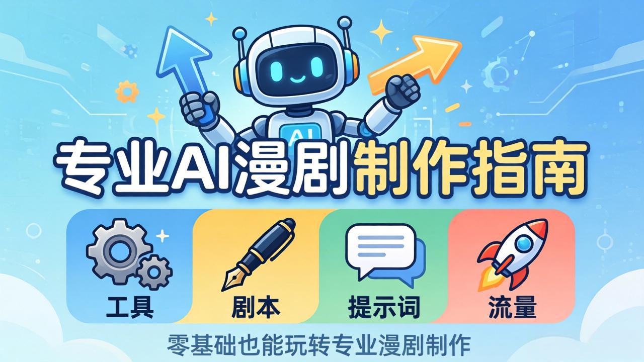 （18190期）专业AI漫剧制作指南：工具+剧本+提示词+流量全流程，零基础也能玩转专业漫剧制作-赛德副业库