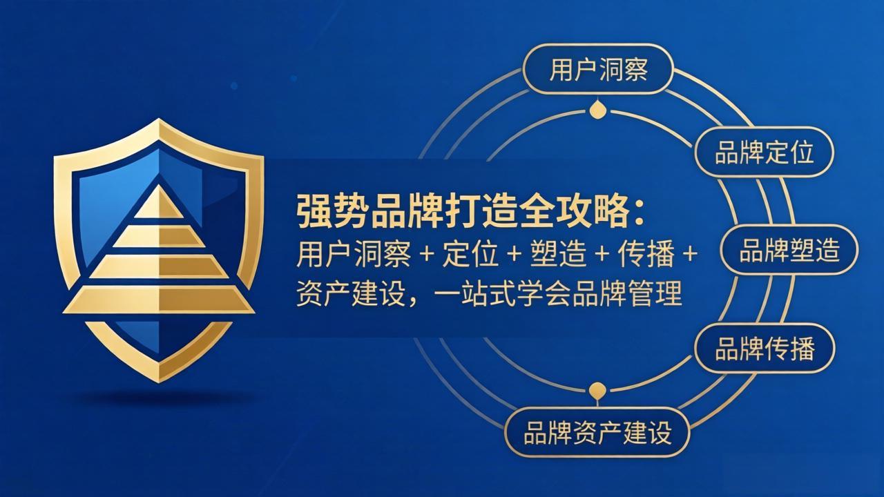 (17889期)强势品牌打造全攻略:用户洞察 + 定位 + 塑造 + 传播 + 资产建设,一站式学会品牌管理-赛德副业库