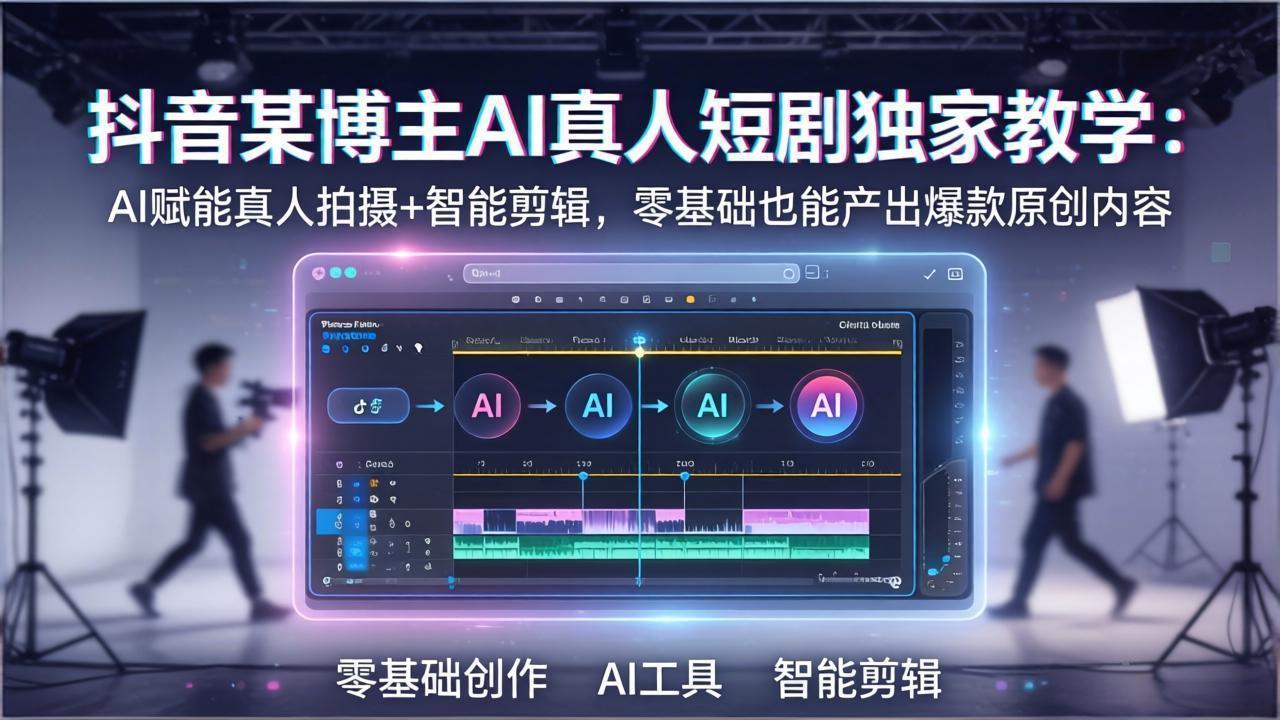 （17942期）抖音某博主AI真人短剧独家教学：AI赋能真人拍摄+智能剪辑，零基础也能产出爆款原创内-赛德副业库