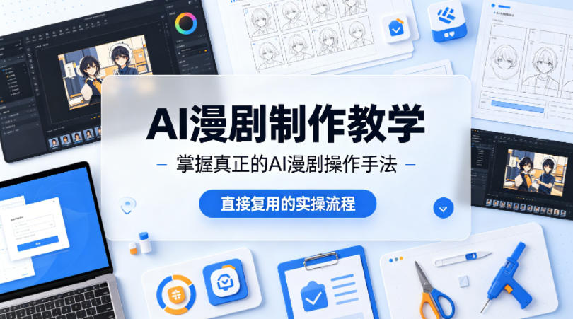AI漫剧制作教学，带你掌握真正的AI漫剧操作手法，直接复用的实操流程-赛德副业库