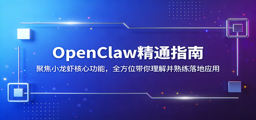 OpenClaw精通指南：聚焦小龙虾核心功能，全方位带你理解并熟练落地应用-赛德副业库