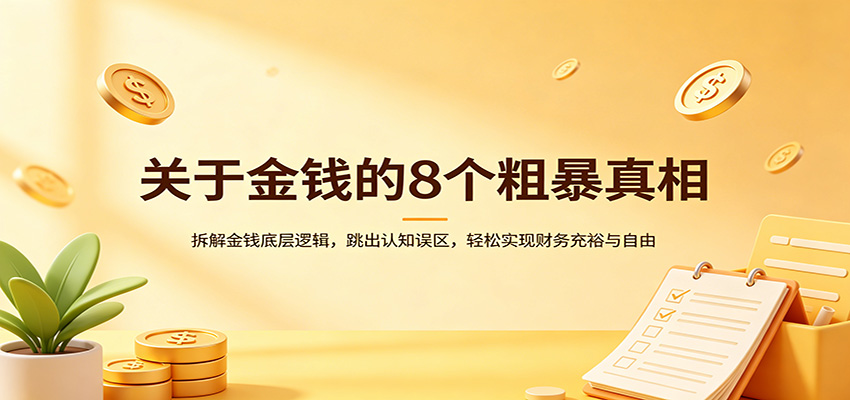 关于金钱的8个粗暴真相：拆解金钱底层逻辑，跳出认知误区，轻松实现财务充裕与自由-赛德副业库