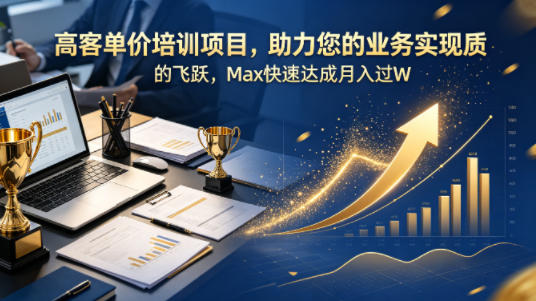 高客单价培训项目,助力您的业务实现质的飞跃,Max快速达成月入过W【原创双语字幕】-赛德副业库