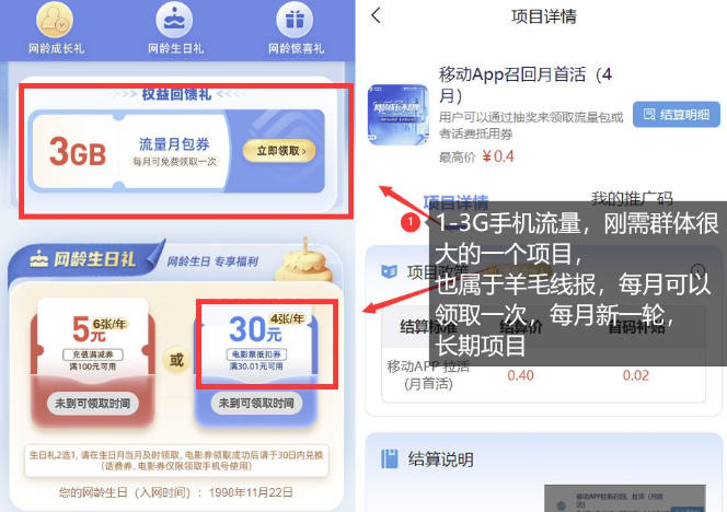 图片[2]-手机流量领取推广_每月一轮，刚需类的长期项目-赛德副业库