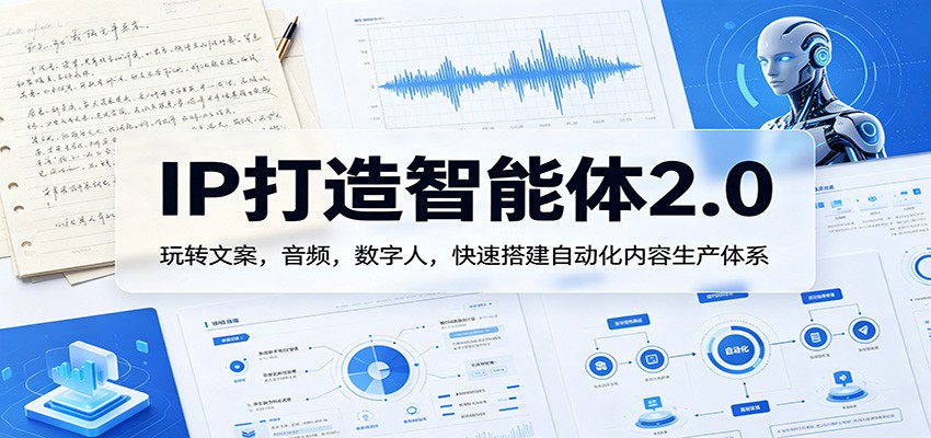 IP打造智能体2.0：玩转文案，音频，数字人，快速搭建自动化内容生产体系-赛德副业库