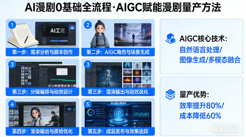 AI漫剧0基础全流程，快速掌握AIGC赋能的漫剧量产方法-赛德副业库
