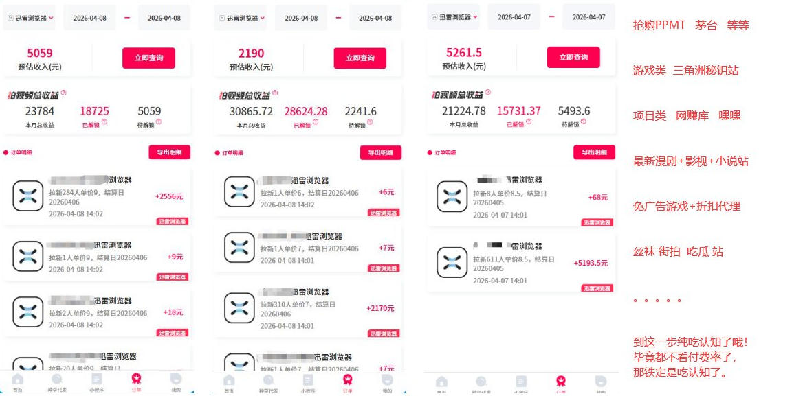 图片[2]-迅雷浏览器项目2.0_拆个大佬周1W的打法-赛德副业库