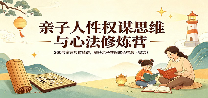 亲子人性权谋思维与心法修炼营:260节寓言典故精讲,解锁亲子共修成长智慧(完结)-赛德副业库