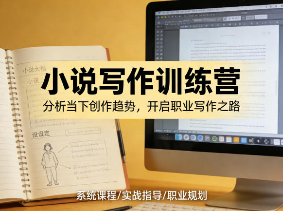 小说加写作训练营，带你分析如何在当下脱颖而出，开启你的职业创作之路-赛德副业库
