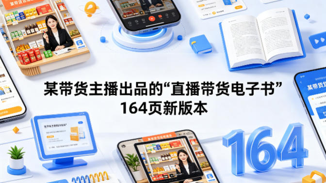 某带货主播出品的《直播带货电子书》164页新版本-赛德副业库