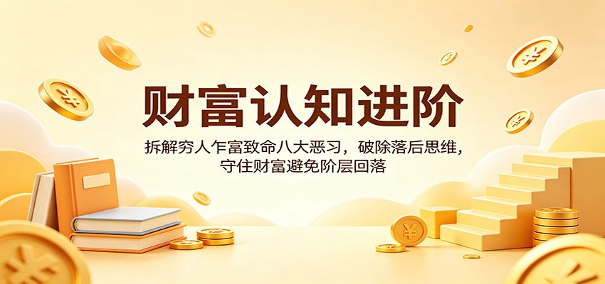 财富认知进阶:拆解穷人乍富致命八大恶习,破除落后思维,守住财富避免阶层回落-赛德副业库