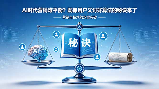 （18600期）AI时代营销难平衡？既抓用户又讨好算法的秘诀来了【原创双语字幕】-赛德副业库