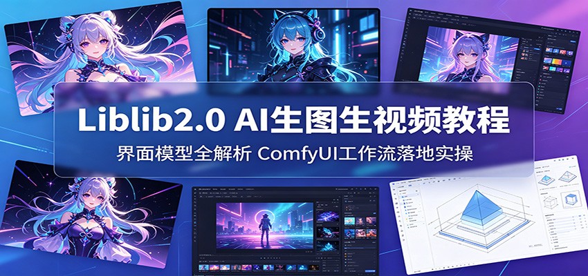 Liblib2.0 AI生图生视频教程:界面模型全解析,ComfyUI工作流落地实操-赛德副业库