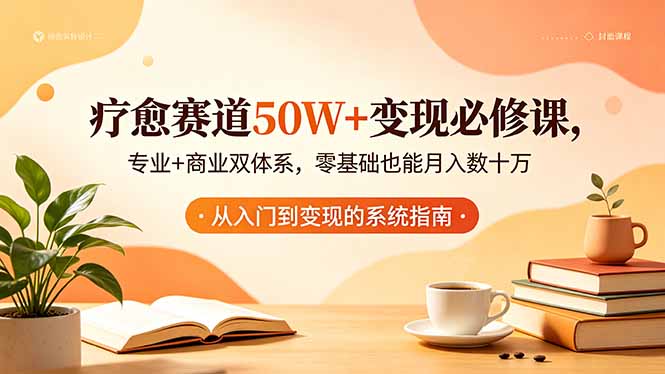 (18523期)疗愈赛道50W+变现必修课,专业+商业双体系,零基础也能月入数十万-赛德副业库