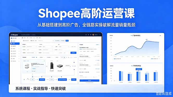 (18499期)Shopee高阶运营课-2026年5月更新,从基础搭建到高阶广告,全链路实操破解流量销量瓶颈-赛德副业库