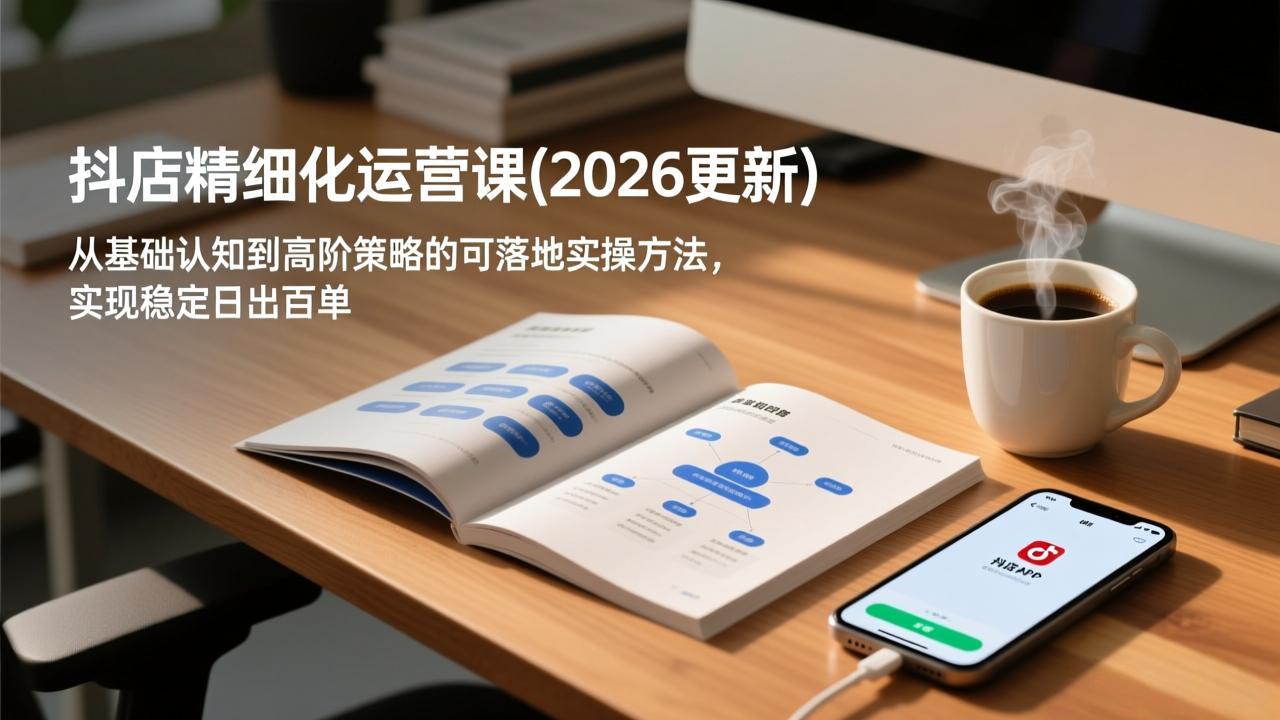 （18421期）抖店精细化运营课(更新5月)，从基础认知到高阶策略的可落地实操方法，实现稳定日出百单-赛德副业库