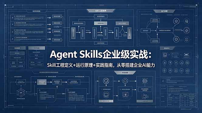 (18565期)Agent Skills企业级实战:Skill工程定义+运行原理+实践指南,从零搭建企业AI能力-赛德副业库