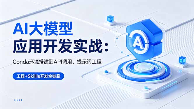 （18518期）AI 大模型应用开发实战：Conda环境搭建到API调用，提示词工程+Skills开发全链路-赛德副业库