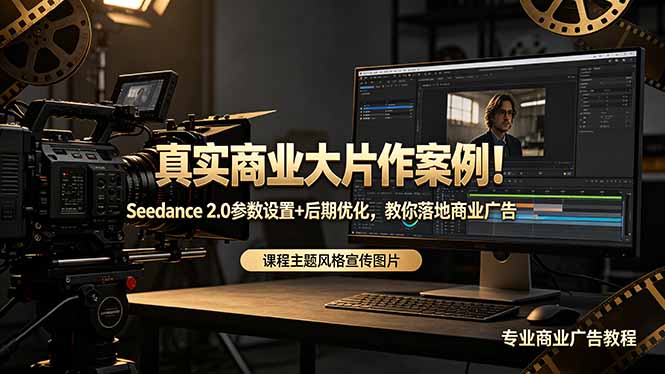 (18484期)真实商业大片作案例!Seedance 2.0参数设置+后期优化,教你落地商业广告-赛德副业库