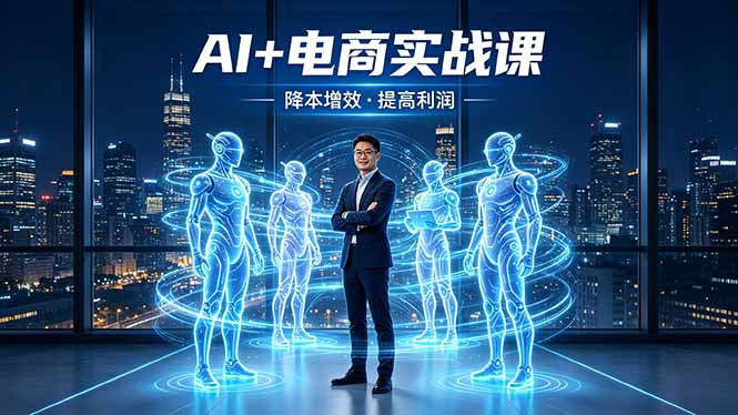 （18328期）AI+电商实战课，1人+N个AI 智能体，把SOP变AI员工，实现降本增效提高利润-赛德副业库