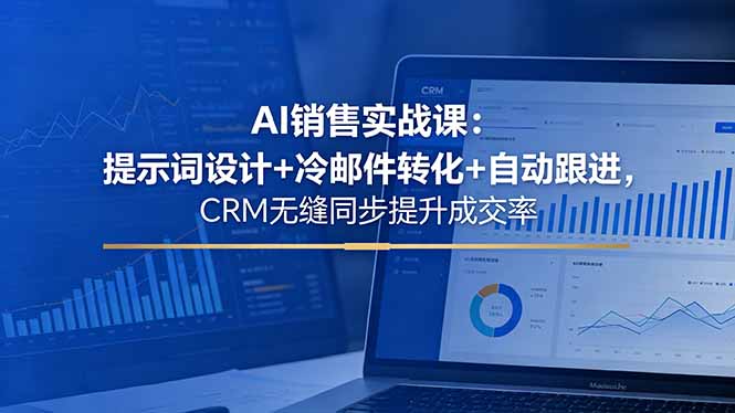 (18526期)AI销售实战课:提示词设计+冷邮件转化+自动跟进,CRM无缝同步提升成交率-赛德副业库
