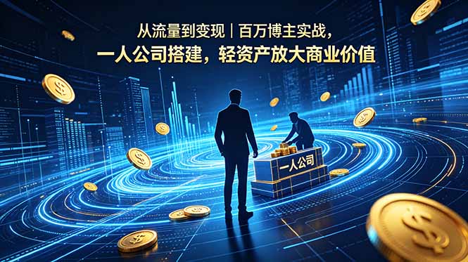 (18645期)从流量到变现|百万博主实战,一人公司搭建,轻资产放大商业价值-赛德副业库