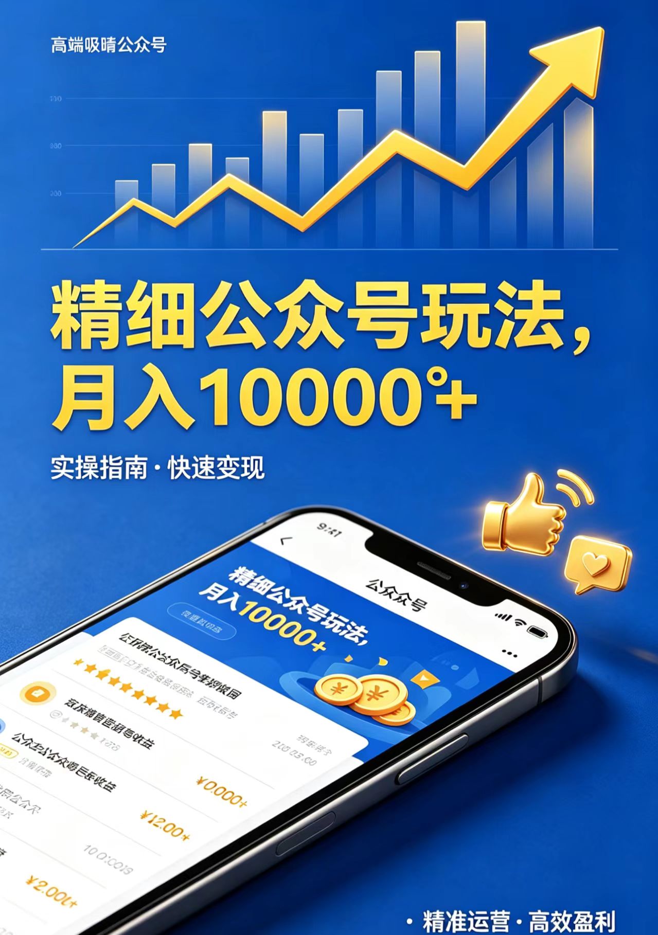 (18283期)精细公众号玩法,月入10000+,实操指南,快速变现-赛德副业库
