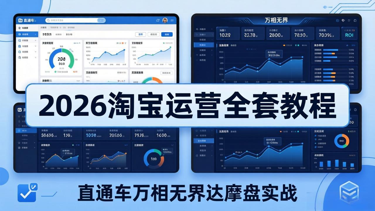 （18373期）2026淘宝运营全套教程(更新5月8日)，直通车万相无界达摩盘实战，从基础到进阶提升流量转化-赛德副业库