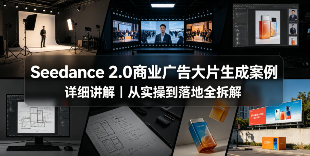 Seedance 2.0商业广告大片生成案例详细讲解|从实操到落地全拆解-赛德副业库