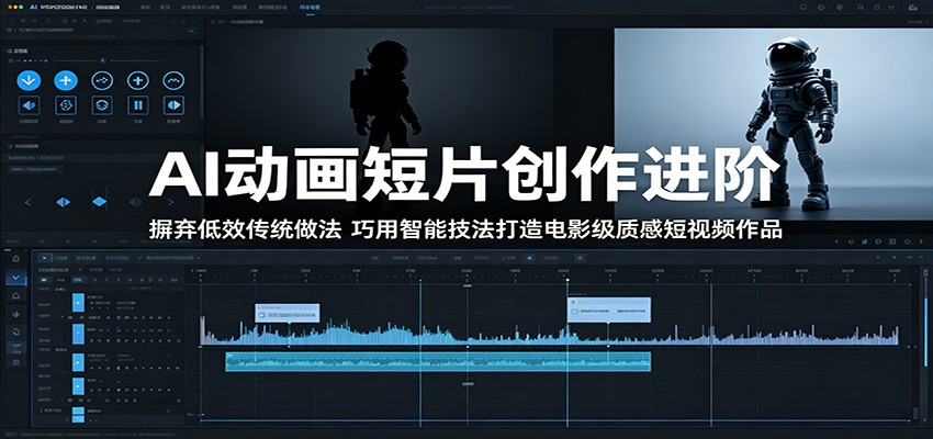 AI动画短片创作进阶:摒弃低效传统做法,巧用智能技法打造电影级质感短视频作品-赛德副业库