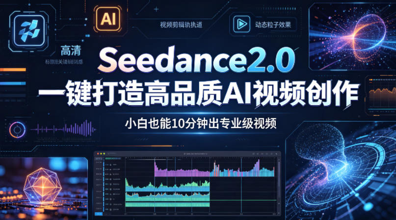 Seedance2.0一键打造高品质AI视频创作，小白也能10分钟出专业级视频-赛德副业库
