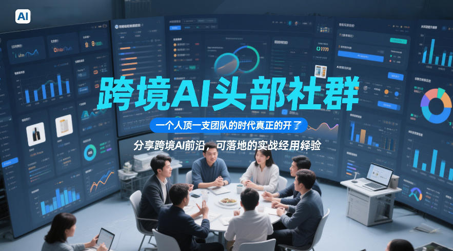 跨境AI头部社群，一个人顶一支团队的时代真正的开始了，分享跨境AI前沿，可落地的实战经验（更新5月11日）-赛德副业库