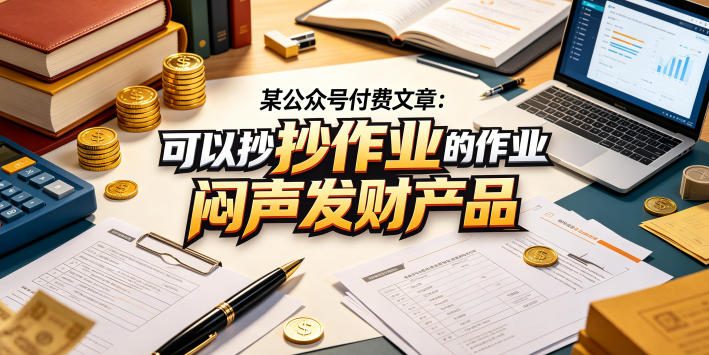 某公众号付费文章:可以抄作业的闷声发财产品-赛德副业库