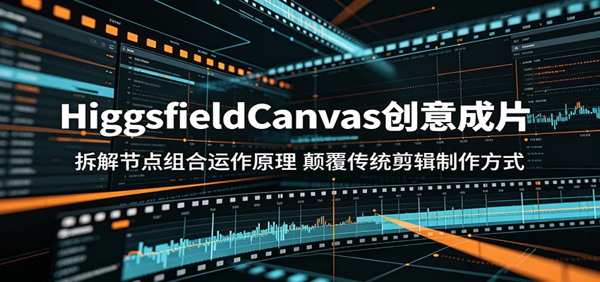 HiggsfieldCanvas创意成片:拆解节点组合运作原理,颠覆传统剪辑制作方式-赛德副业库