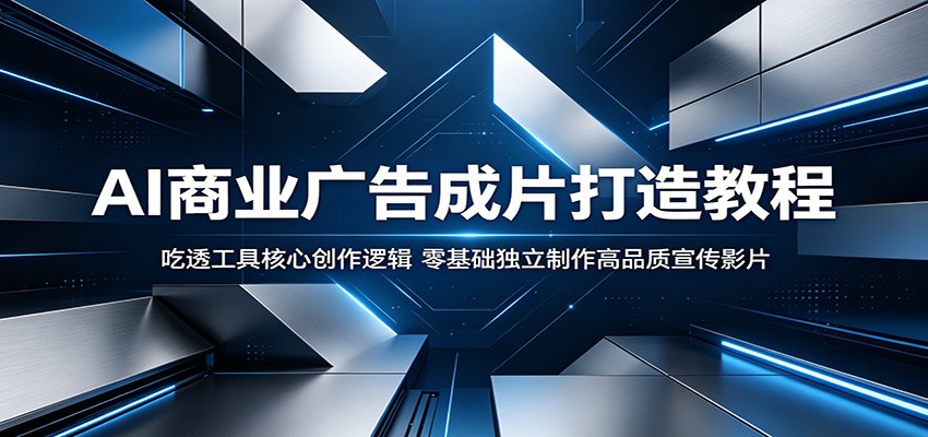 AI商业广告成片打造教程：吃透工具核心创作逻辑，零基础独立制作高品质宣传影片-赛德副业库
