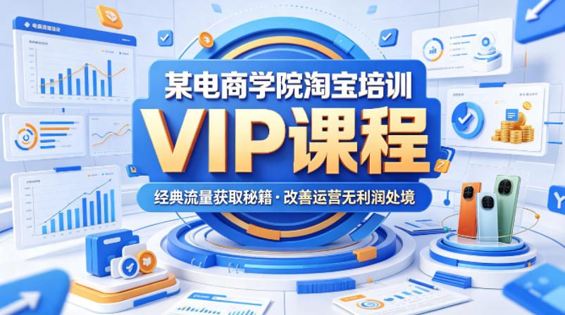 某电商学院淘宝培训VIP课程,各种经典有用的流量获取秘籍,改善运营产品没利润的处境(2026年5月)-赛德副业库