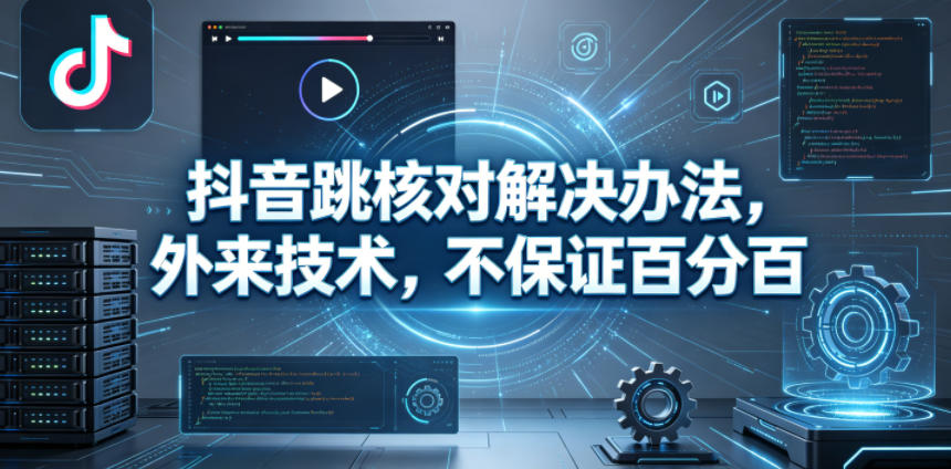 抖音跳核对解决办法,外来技术,不保证百分百-赛德副业库