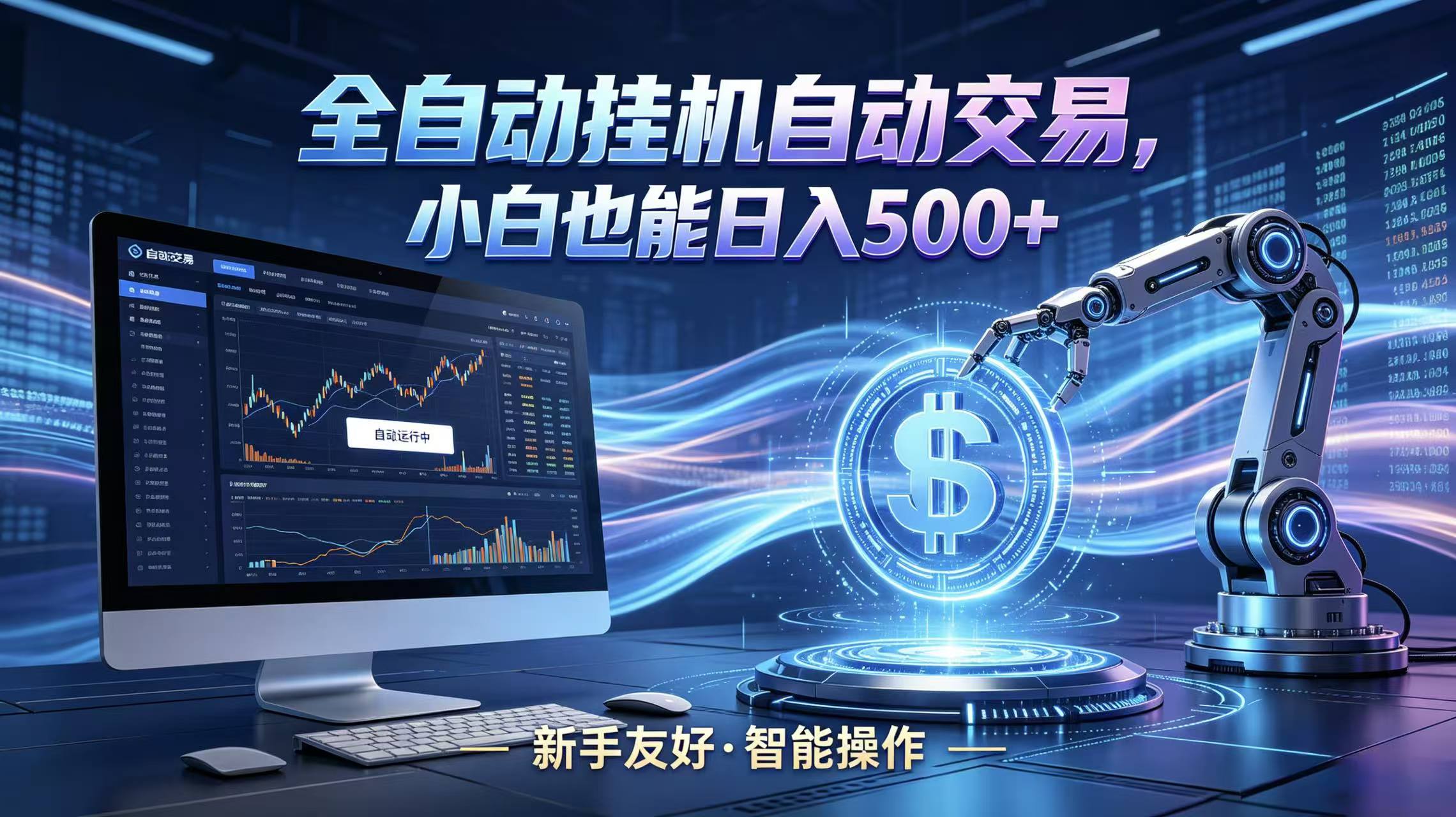 全新智能化交易助手,傻瓜式操作,小白也能快速上手,轻松实现日入500+-赛德副业库