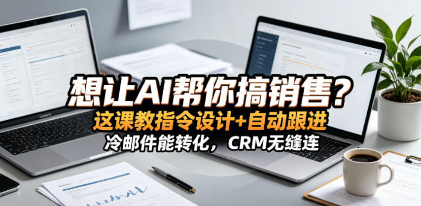 想让AI帮你搞销售?这课教指令设计+自动跟进,冷邮件能转化,CRM无缝连!【原创双语字幕】-赛德副业库